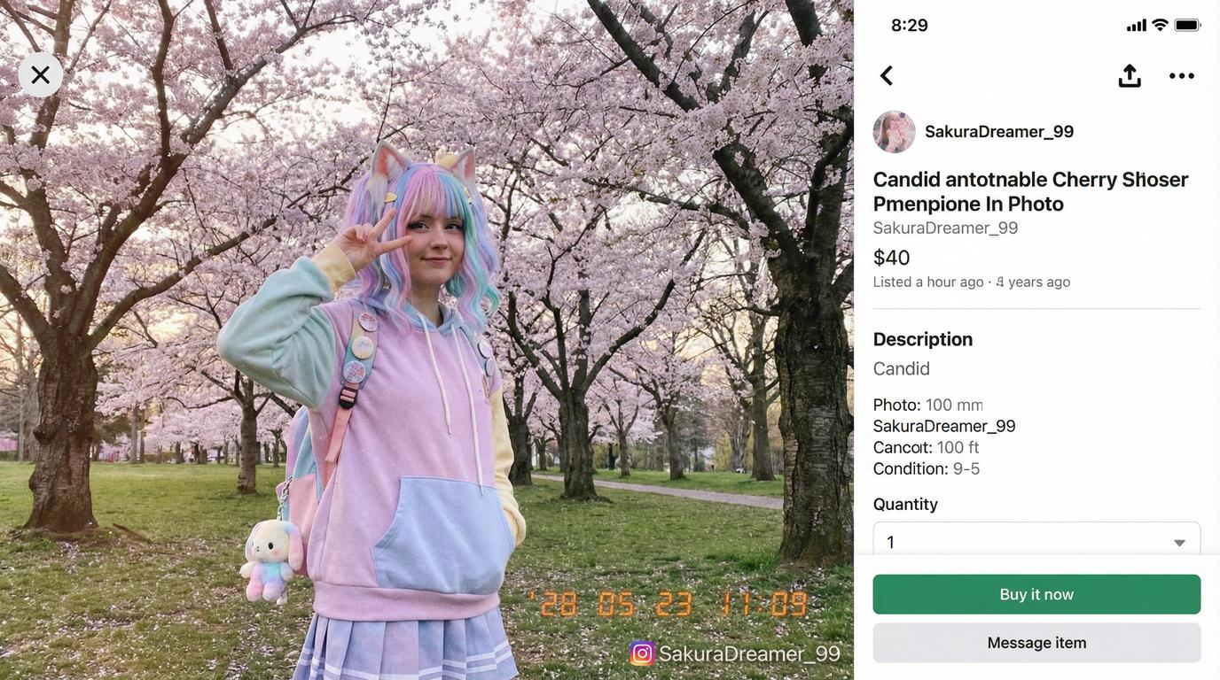 女神视频视频：春日樱花写真拍摄花絮